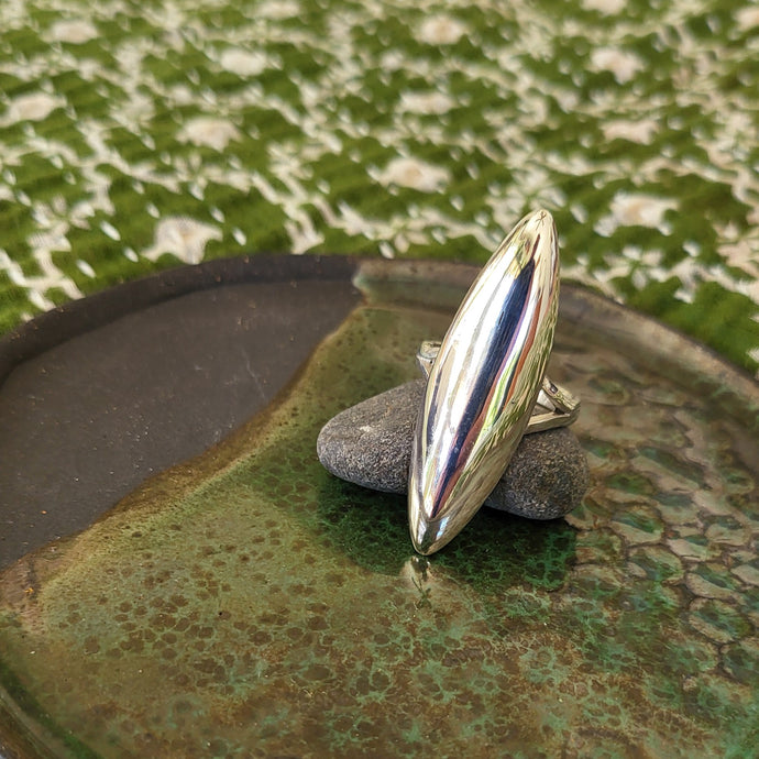 Oversized Navette Ring