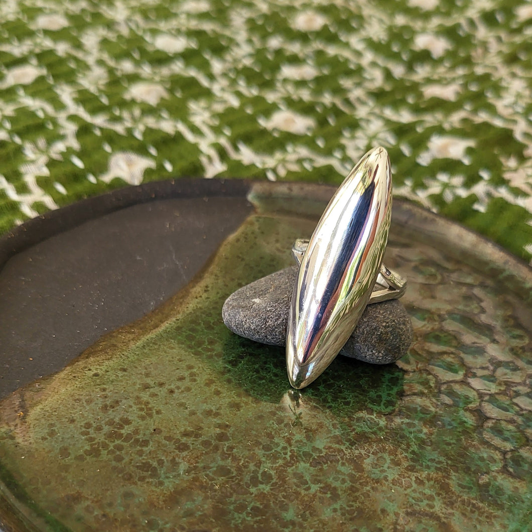 Oversized Navette Ring
