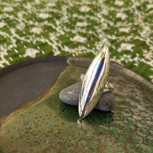 Oversized Navette Ring