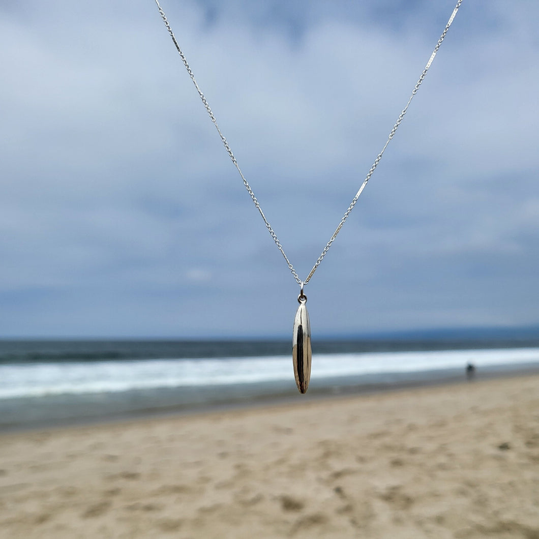 Surf board inspired pendant